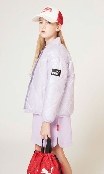 AKBT10 - Áo khoác phao bomber PM 2 màu đen/tím cho bé size 120-160