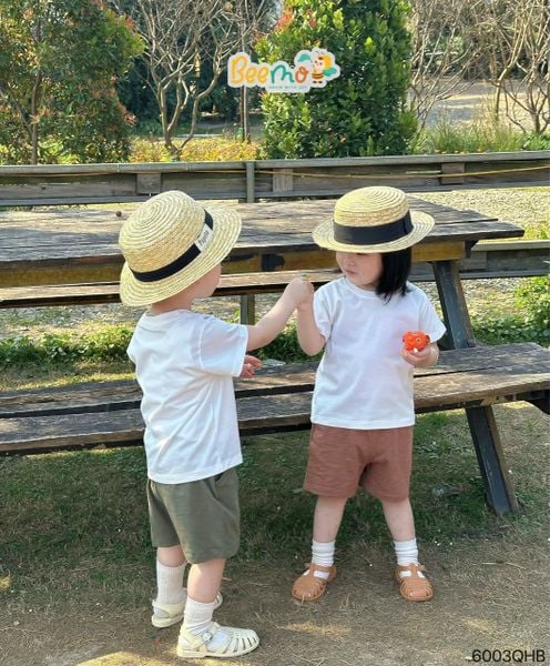 6003QHB - Quần thun cotton túi chéo Beemo nhiều màu cho bé size 1-6y