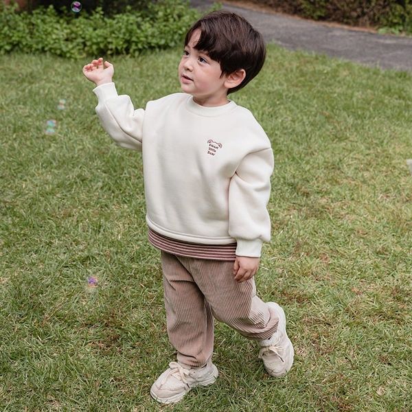 ABT04 - Áo nỉ bông bbz nối vạt thêu lưng nhiều màu cho bé size 100-140