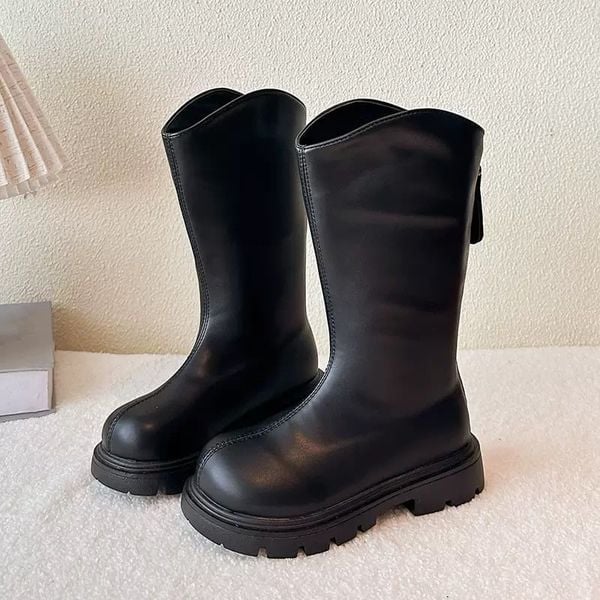 8888 - Bốt da cao cổ 2 màu cho bé size 28-37