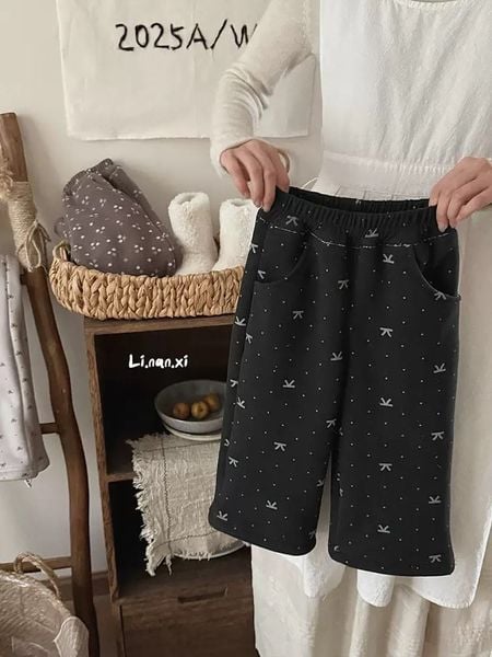 88351 - Quần nỉ lót nỉ đại hàn Linanxi nhiều màu cho bé size 90-140