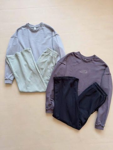 BBG11 - Bộ nỉ da cá Sela áo dáng ngắn + quần ống suông size 122-164