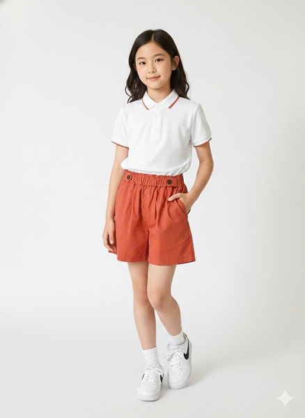 BM2601PT06 - Quần short kaki Beemon bé gái size 120-160