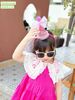 V00034 - Váy Sofia Candy tiểu thư trơn sắc màu phối cổ thêu trắng size 2-12y