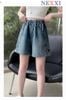 2602.142 - Quần short jean Nexxi thêu nơ cho bé gái size 11-15y