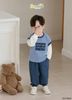 6221BDB - Bộ dài tay Beemo phối sọc 2 màu bé trai size 1-6y