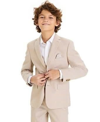 AKBT30 - Áo vest vải linen 2 màu be/xanh bé trai size 3-15y