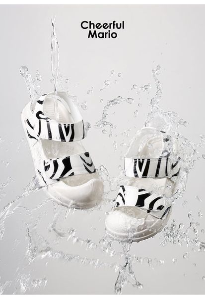 SD01 - Sandal quai dán Mario hoạ tiết động vật nhiều màu cho bé size 140-190