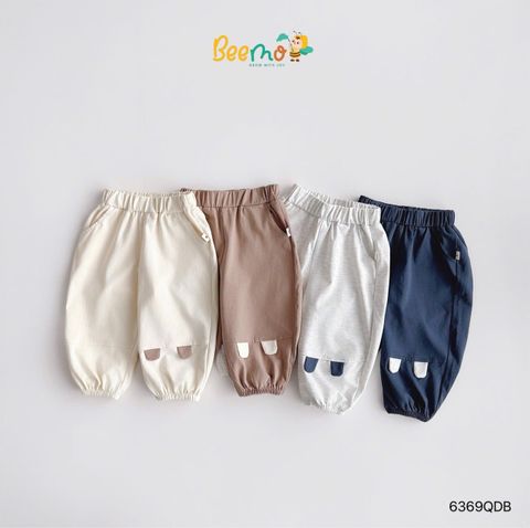 6369QDB - Quần cotton Beemo tai gấu nhiều màu size 1-6y