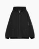 AKBT39 - Áo khoác phao bomber oversize phối mũ nỉ GGJJ dư xịn cho bé 2 màu đen/rêu size 6-14y