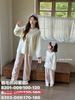BBG02 - Bộ pyjama dáng thụng cổ tròn nhiều màu cho Mẹ và Bé size 100-180