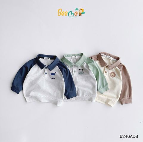6246ADB - Áo Polo Người Bạn Khu Rừng Beemo Bé Trai size 1 - 6y