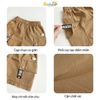 6028QHB - Quần short kaki Beemo kẹp dây trang trí cho bé size 1-6y