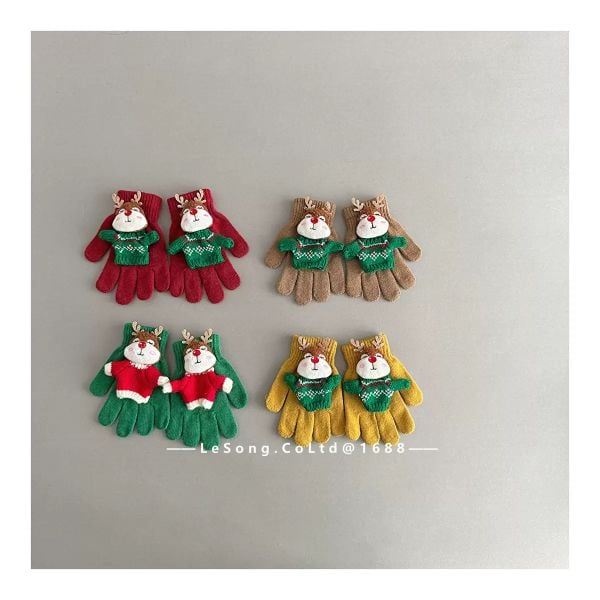 SH2512PK03 - Găng tay len chia ngón mùa đông cho bé size 1-5y, kích thước 14*10cm, NSX Lesong Yiwu Trading Co., LTd