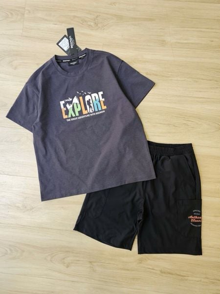 BM2602ST06 - Bộ Beemon cổ tròn vải Golf 3 màu cho bé size 120-170