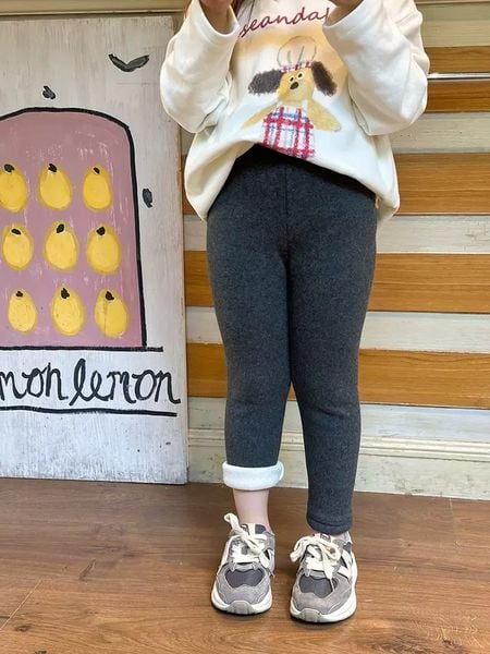 25H0611 - Quần legging lót nỉ AMBB nhiều màu cho bé size 110 - 170