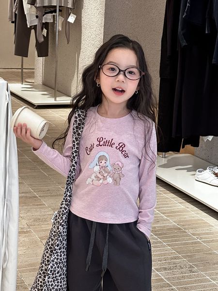 25G052 - Áo thun tăm AMBB họa tiết nhiều màu cho bé gái size 90-170