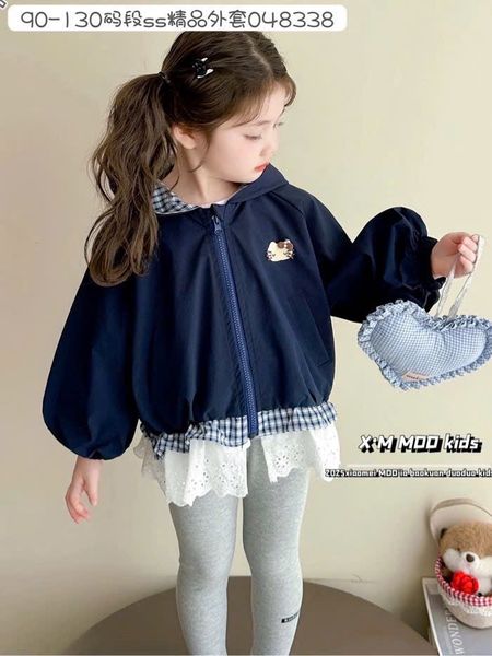 4550ADB - Áo khoác gió phối thân trước Beemo