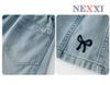 2602.142 - Quần short jean Nexxi thêu nơ cho bé gái size 11-15y