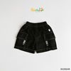 6028QHB - Quần short kaki Beemo kẹp dây trang trí cho bé size 1-6y