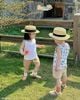 6002AHB - Combo 2 áo Beemo ba lỗ phối cổ, viền tay, in hình bé trai size 1-5y