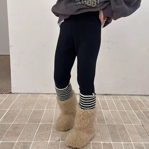 25H0611 - Quần legging lót nỉ AMBB nhiều màu cho bé size 110 - 170