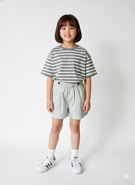 BM2601PT06 - Quần short kaki Beemon bé gái size 120-160