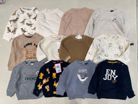 ABT31 - Áo nỉ Kiabi dòng nhí nhiều hình cho bé size 3m - 36m