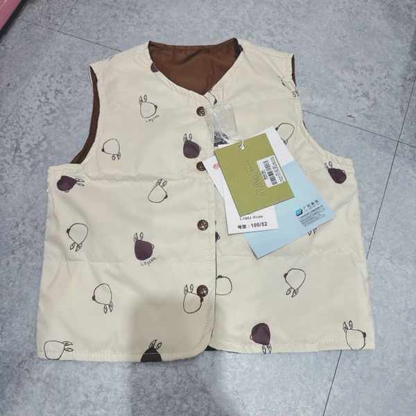AK28 - Áo khoác gile lông vũ Liwu Kids siêu nhẹ 2 mặt nhiều mẫu cho bé size 90 - 130