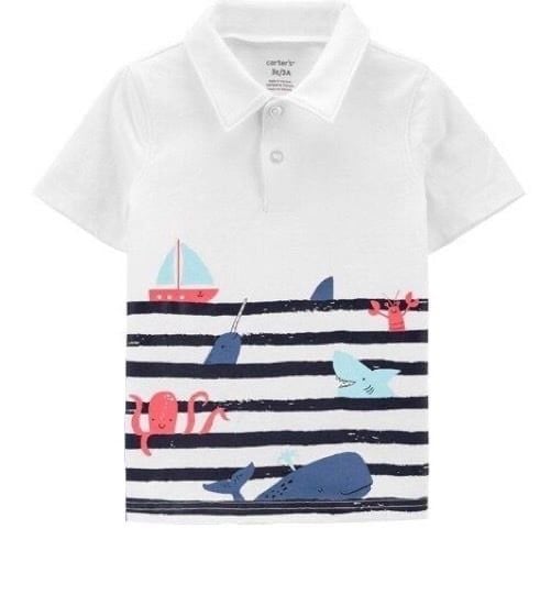 ABT60 - Áo polo cổ đức hoạ tiết nhiều hình