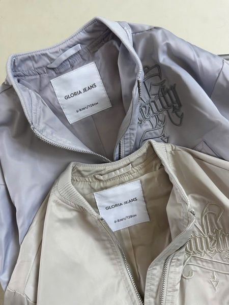 AK67 - Áo khoác bomber GGJJ 2 màu be/ghi tím size 6-14y