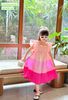 V00046 - Váy Mia Kids tiểu thư smock phối sắc màu BG size 1-10y