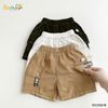 6028QHB - Quần short kaki Beemo kẹp dây trang trí cho bé size 1-6y
