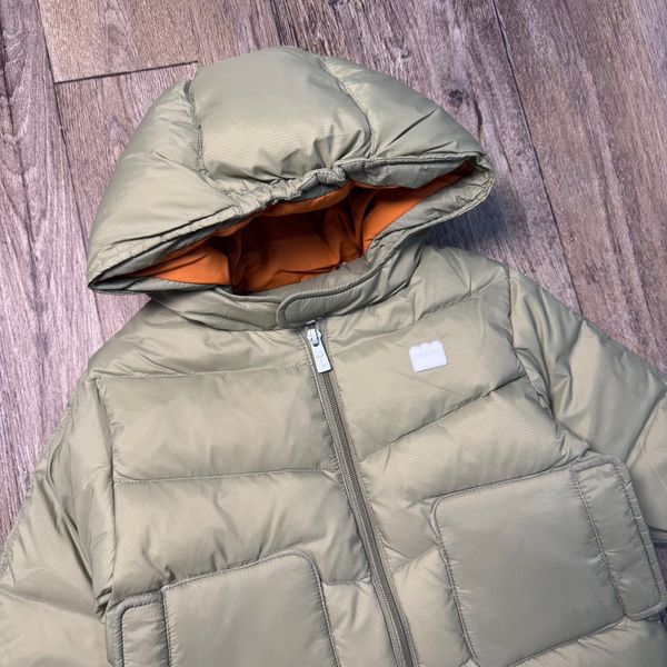 AK47 - Áo khoác lông vũ MM 2 màu tím, rêu dáng dài cho bé size 90-120