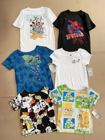ABT77 - Áo cotton Disney chất mỏng mát nhiều màu BTBG