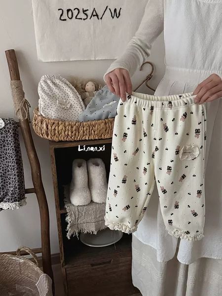 88302 - Quần nhung lót nỉ đại hàn Linanxi nhiều màu cho bé size 90-140