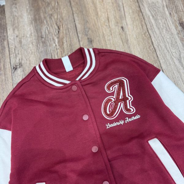 AKBT45 - Áo khoác bomber nỉ Sela 2 màu đen, đỏ đô cho bé size 122-164
