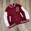 AKBT45 - Áo khoác bomber nỉ Sela 2 màu đen, đỏ đô cho bé size 122-164