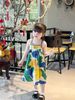 V00052 - Váy June with love vải thô mát 2 dây kèm kẹp tóc nhiều màu BG size 1-10y