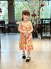 V00052 - Váy June with love vải thô mát 2 dây kèm kẹp tóc nhiều màu BG size 1-10y