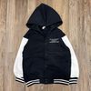 AKBT45 - Áo khoác bomber nỉ Sela 2 màu đen, đỏ đô cho bé size 122-164