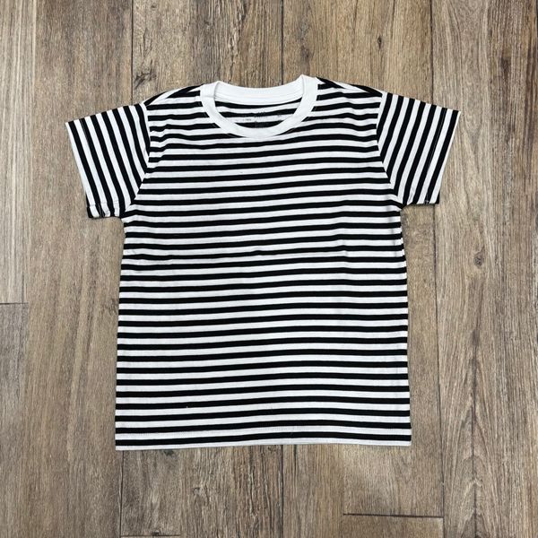 XH25 - Áo cotton Muji cộc tay kẻ nhiều màu cho bé size 110-150