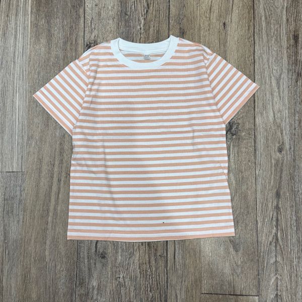 XH25 - Áo cotton Muji cộc tay kẻ nhiều màu cho bé size 110-150
