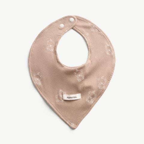  Yếm tam giác unisex sơ sinh vải gân tăm 