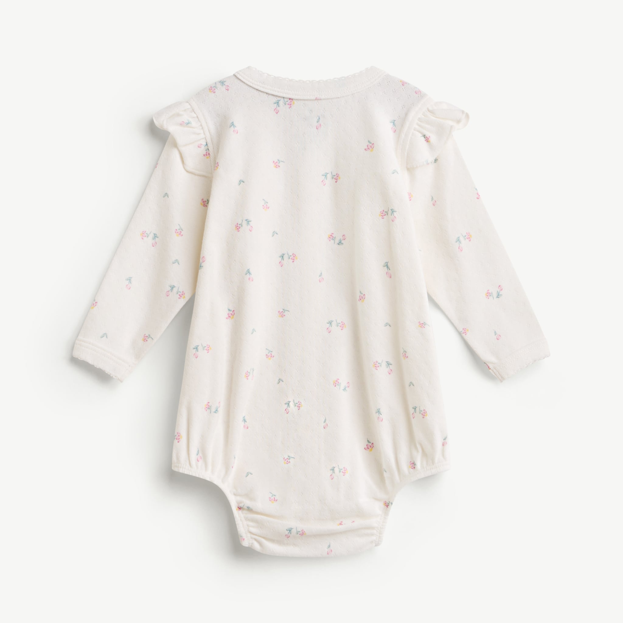  Bodysuit dài tay bé gái cúc đũng tiện lợi 