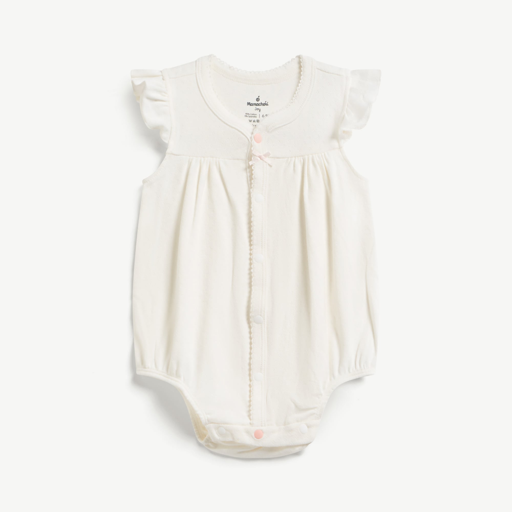  Bodysuit cộc tay bé gái AirCotton thoáng mát cúc phối màu 