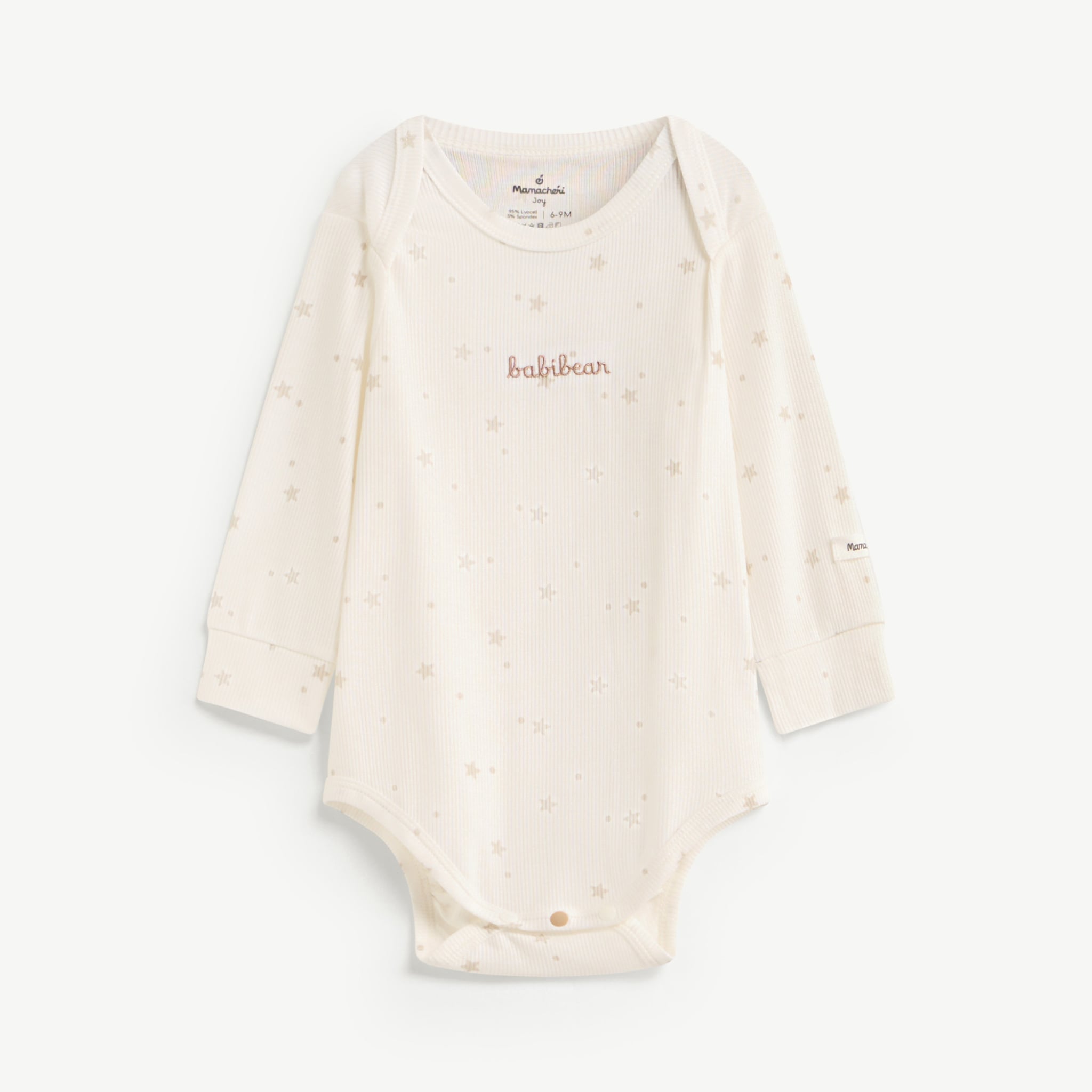  Bodysuit dài tay unisex vai chồm vải thun tăm 