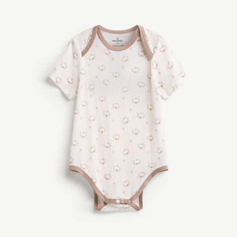  Bodysuit áo liền quần unisex cúc đũng quần 
