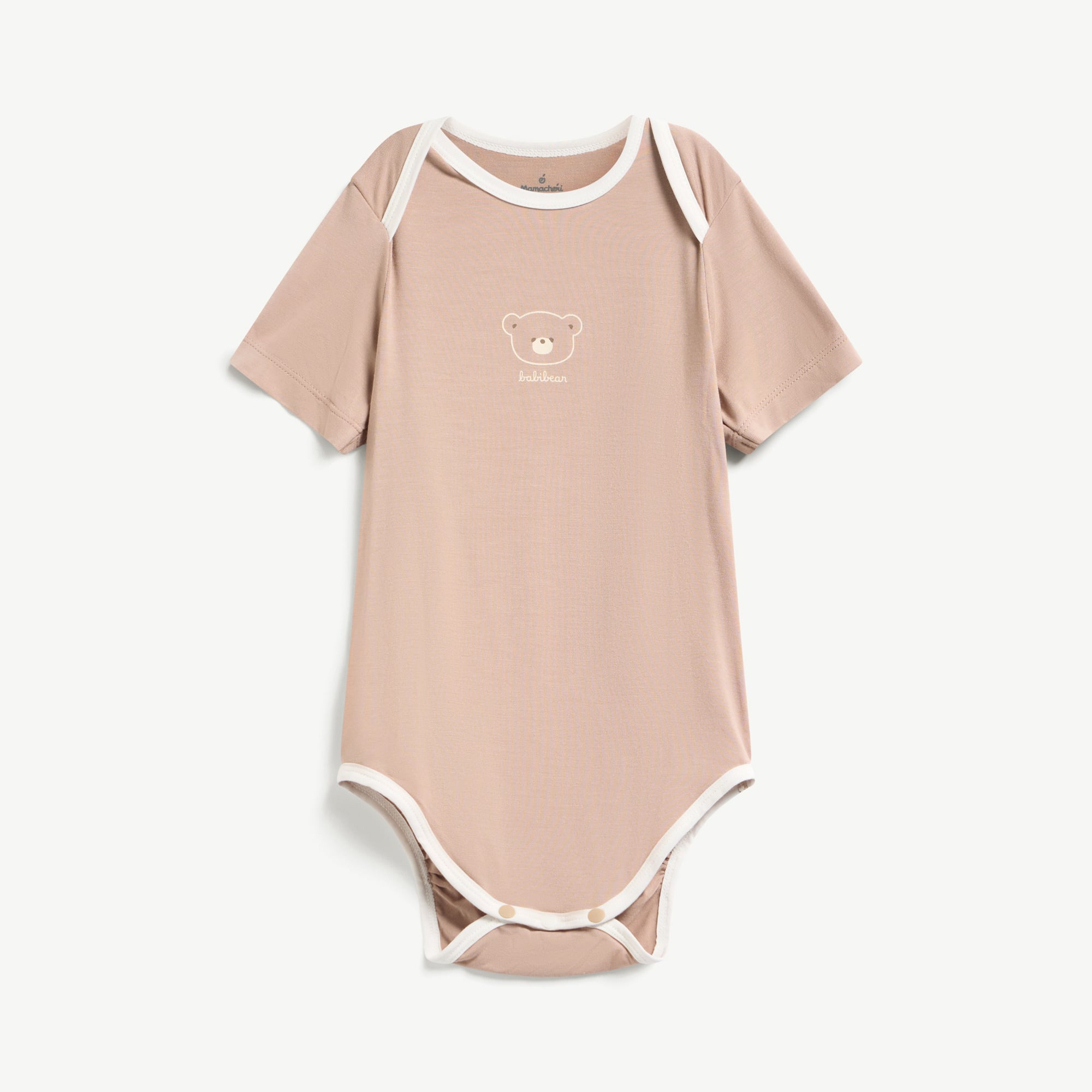  Bodysuit ngắn tay unisex vai chồm 