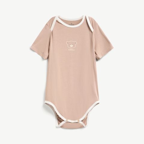  Bodysuit ngắn tay unisex vai chồm 